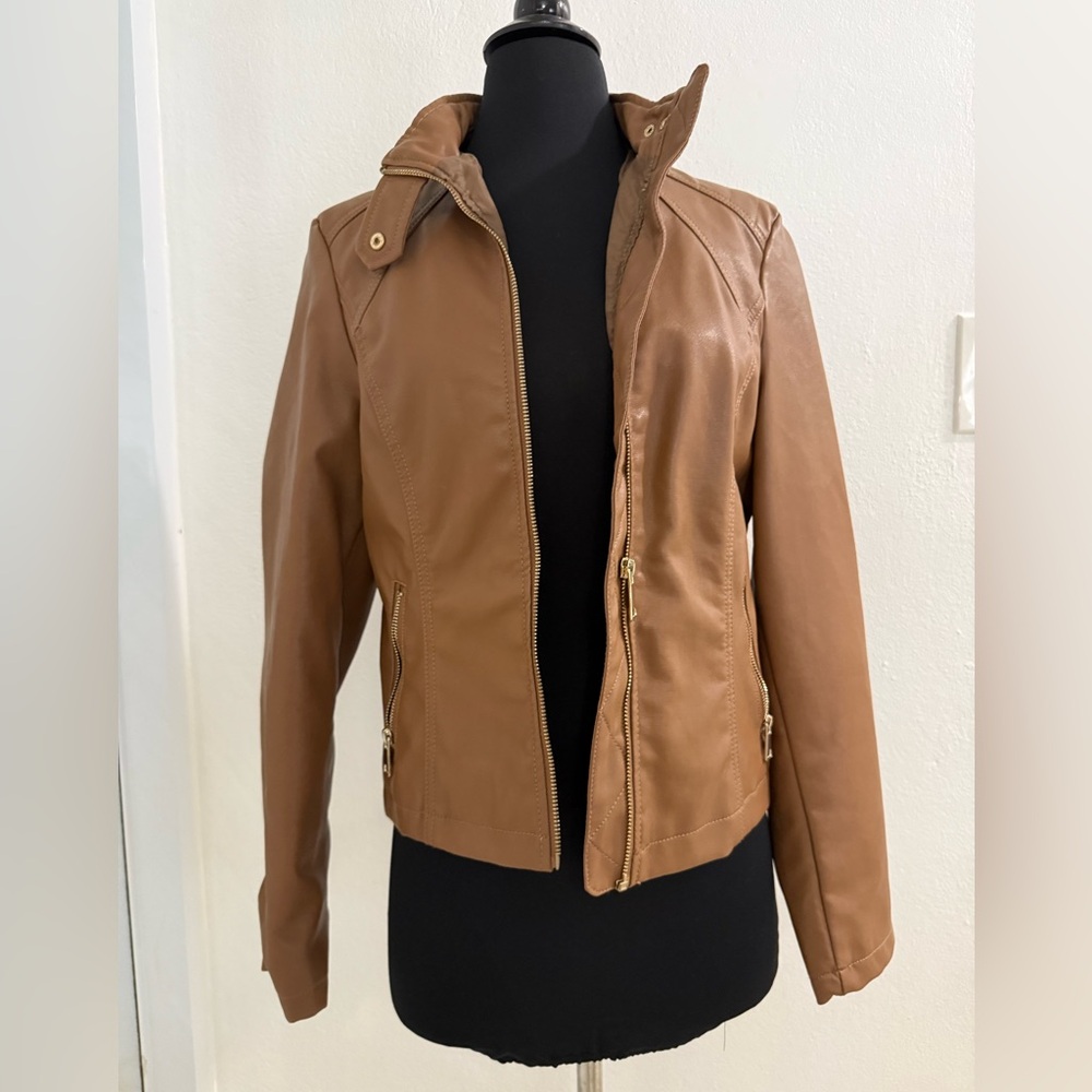 Fake Leather Jacket